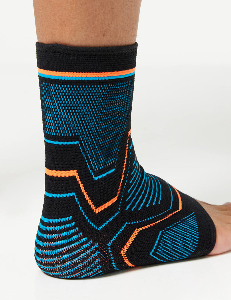 [Australia] - VITTO Ankle Support for Sprained Ankle, Arthritis, Joint Pain, Strains, Ankle Injury, Recovery, Rehab, Sports, Basketball - Multi Zone Compression Sleeve (M) M 