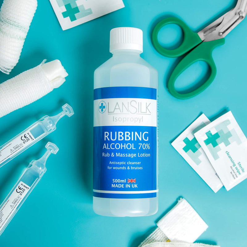 [Australia] - Lansilk 500 ml Isopropyl 70% IPA Rubbing Alcohol - First Aid Antiseptic Cleanser & Cleaning 