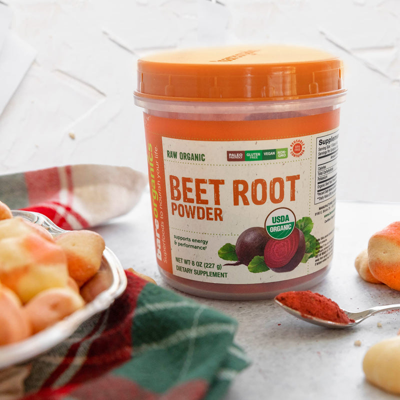 [Australia] - BareOrganics Beet Root, Superfood Powder, Dietary Supplement, 8 Oz 