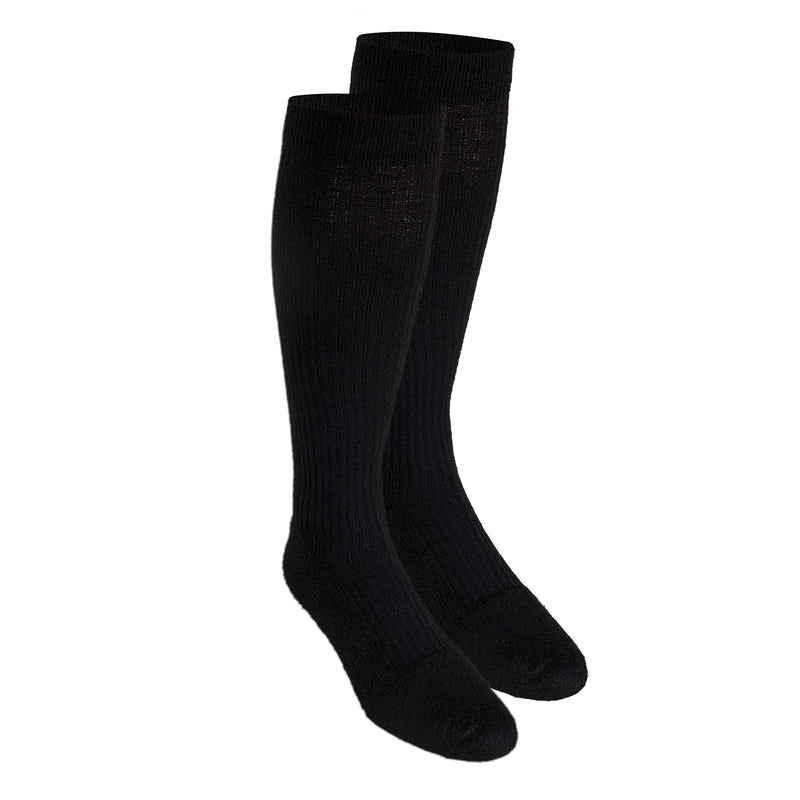 [Australia] - Truform Compression Socks, 15-20 mmHg, Men's Gym Socks, Knee High Over Calf Length Medium (1 Pair) Black 