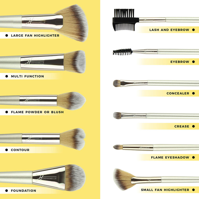 [Australia] - HADHANELLE Makeup Brush Set of 11 pcs 