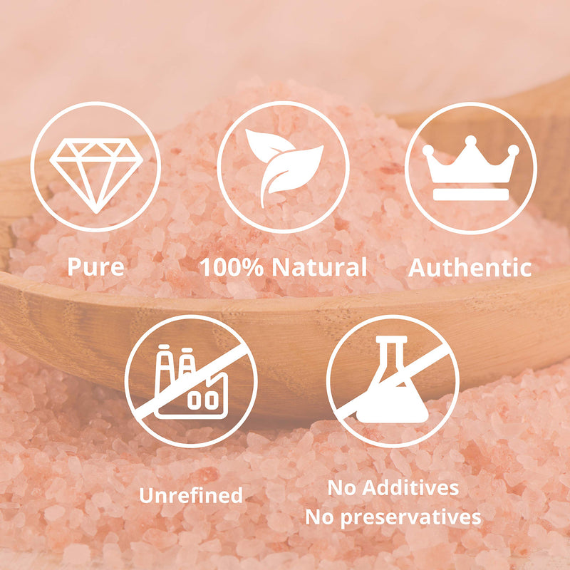 [Australia] - Nortembio Pink Himalayan Salt 6.5 Kg. Coarse Grain (2-5 mm). 100% Natural. Unrefined. No-preservatives. Harvested by Hand. Premium Quality. 6,5kg - Pink Coarse 