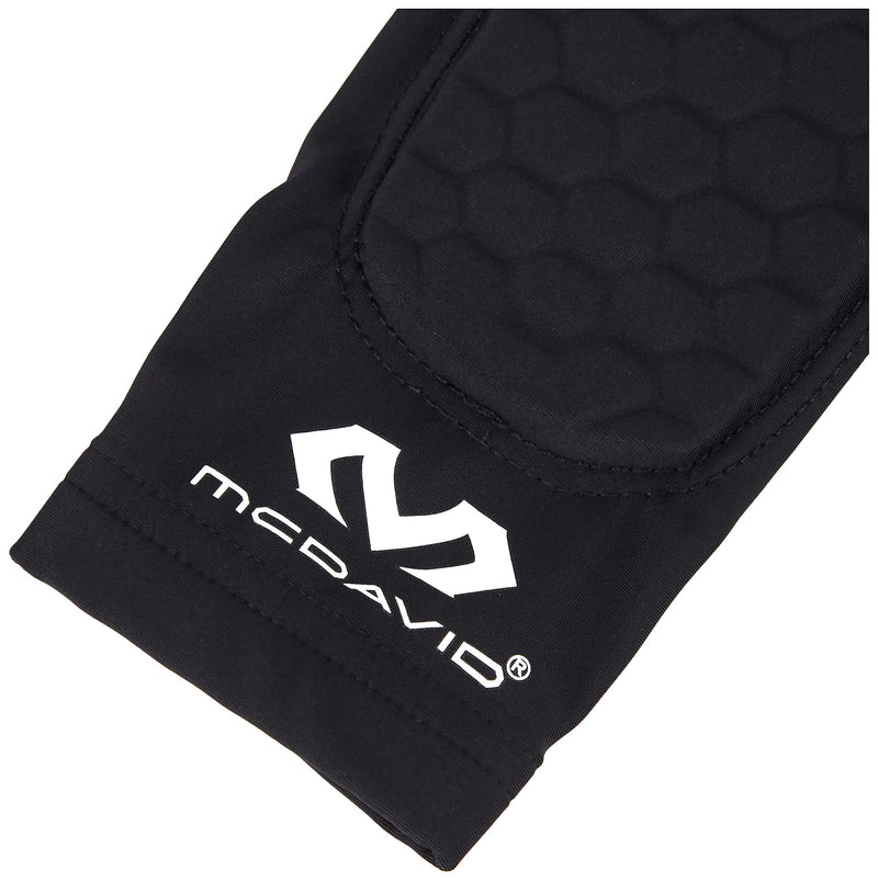 [Australia] - McDavid Hex Padded Forearm Compression Sleeve for Football & Contact Sports, Moisture Wicking to Keep You Dry & Cool, Includes 2 Sleeves Medium Black 