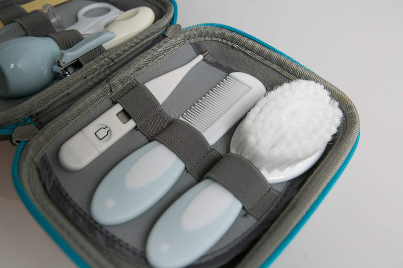 [Australia] - Little Angel Baby Grooming Kit,Baby Health Care Kit,10PCS Baby Care Kit with Nice Compact Case,Ideal for Newborn, Baby and Infant,Blue 
