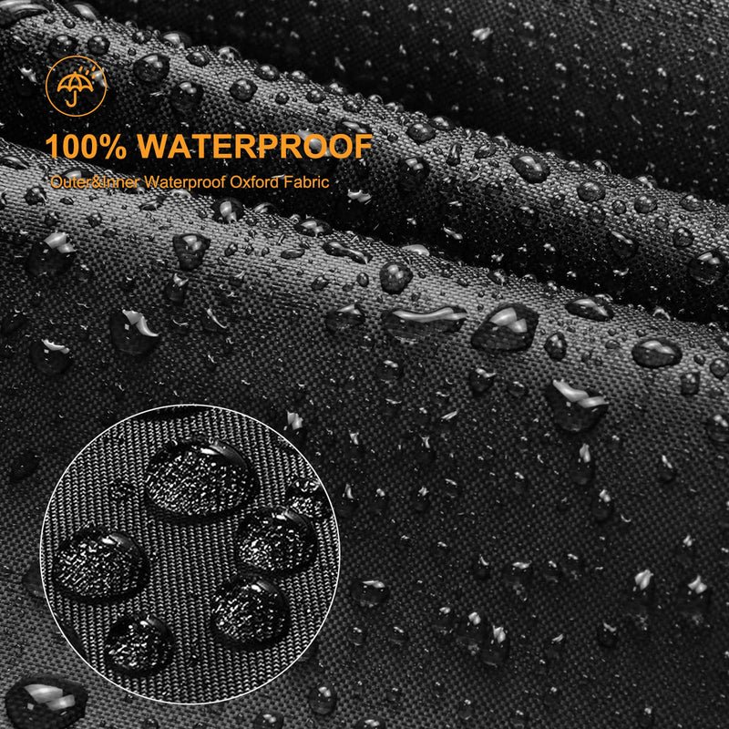 [Australia] - Waterproof Mobility Scooter Cover, Black Waterproof Material Protect Your Wheelchair and Scooter from Rain, Hail Dust, Snow, Sleet and Sun,indoor use 