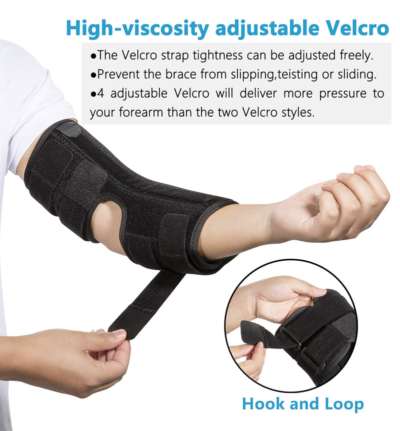 [Australia] - Elbow Brace for Cubital Tunnel Syndrome Adjustable Elbow Splint Arm Ulnar Nerve Brace Support Tendonitis and Arthritis Pain Relief,Post Surgery Immobilizer Medical Stabilizer,Fits Both Arms and Unisex (M) Medium 