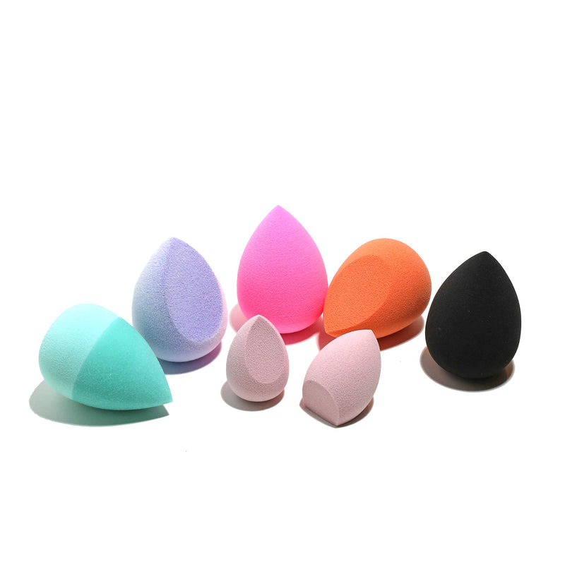 [Australia] - AOA Studio Beauty Makeup Sponge Blender Multiple Combo Set for Gift Makeup Blender Latex Free and High Definition set of 7 For Powder Cream and Liquid 