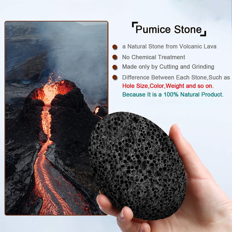 [Australia] - Symlis Natural Pumice Stone for Feet - Lava Callus Remover Feet - Health Foot Care - Pedicure Exfoliation Tool - Great for Corn Dead Skin Remover For Feet and Hands (2 Packs) 