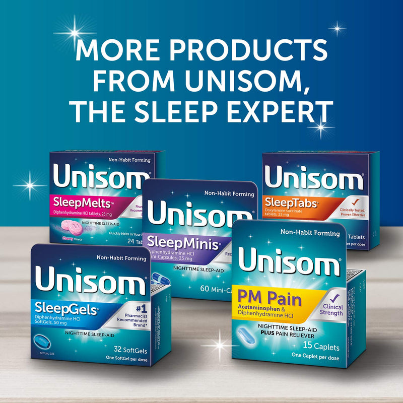[Australia] - Unisom SleepTabs, Nighttime Sleep-aid, Doxylamine Succinate, 80 Tablets 80 Count (Pack of 1) 