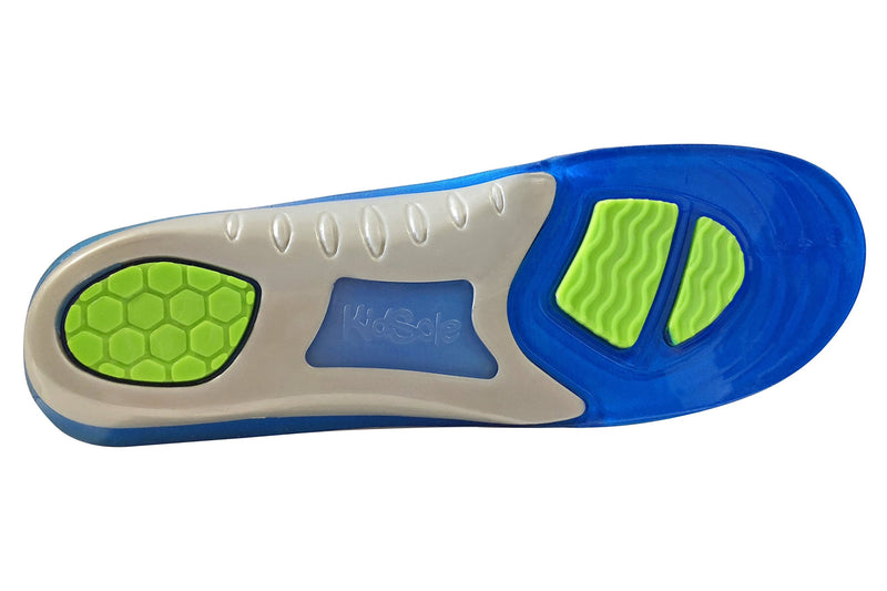 [Australia] - Children's Athletic Gel Insoles for Cushion and Comfort for Active Children ((24 cm) Kids Size 2-6) (24 CM) Kids Size 2-6 