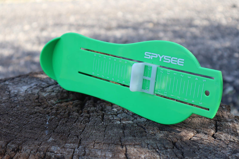 [Australia] - Kids Foot Measurement Device US SIZES | Professional Foot Gauge Kids Measuring Shoe Sizer for 0-8 Years Old Use (GREEN) 