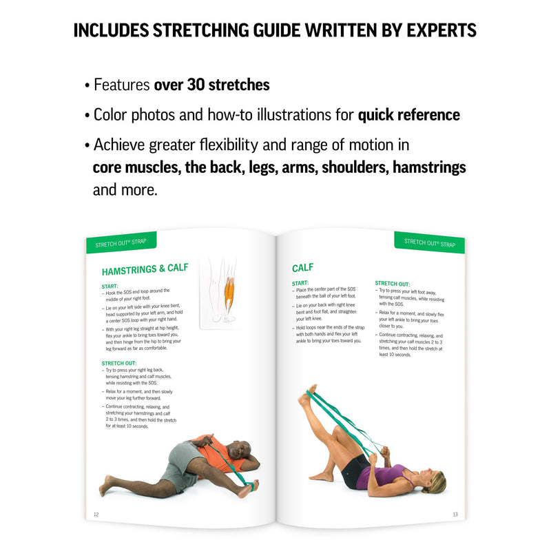 [Australia] - OPTP The Original Stretch Out Strap with Exercise Book – Made in the USA Top Choice of Physical Therapists & Athletic Trainers 