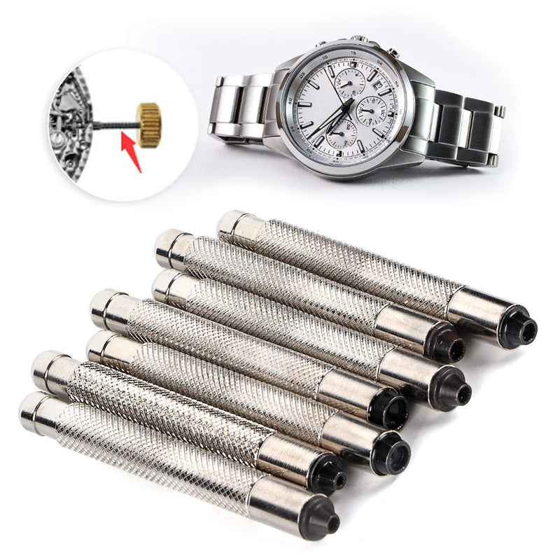 [Australia] - 7pcs 3.0-7.0 Watch Crown Winder Screw,Remove Watch Crown Watch Head,Professional Watch Repairing Tool,for Most Watches Crown Disassembly 