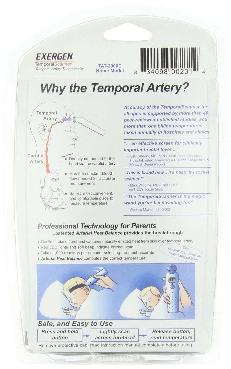 [Australia] - Exergen Thermometer, Temporal Scanner 1 Thermometer 