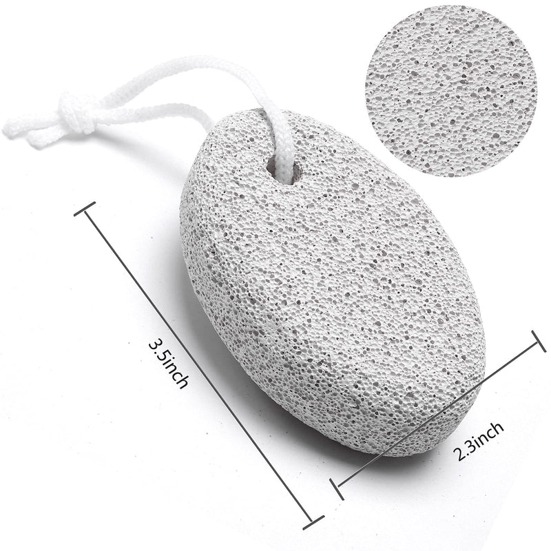 [Australia] - 2PCS Natural Pumice Stone for Feet, HOOMBOOM Lava Pedicure Tools Hard Skin Callus Remover for Men/Women Feet and Hands - Natural Foot File Exfoliation to Remove Dead Skin A&white 