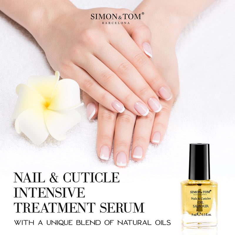 [Australia] - Simon&Tom Nail Oil Saviour - Nails and Cuticles Repair Treatment - 9 ml - For dry, flaking and split Nails - Accelerates Growth - With Organic Argan Oil - Jojoba and Sweet Almond Oil - Made in Spain 