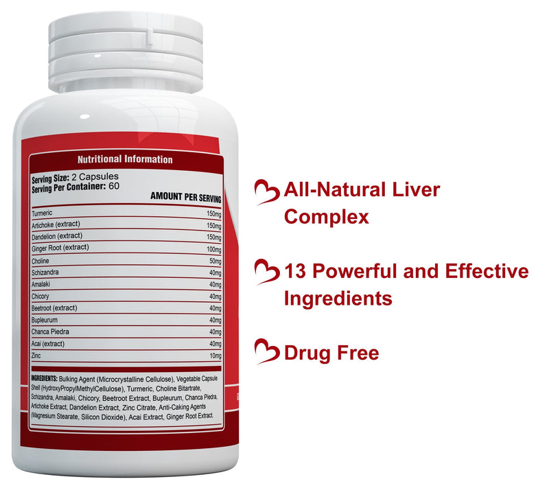 [Australia] - Liver Support Capsules High Strength | 13 Essential Natural Ingredients for Healthy Liver Function - Premium Liver Supplement | 120 Vegan Liver Pro Care Tablets – 8 Weeks Usage | UK Made Sash Vitality 