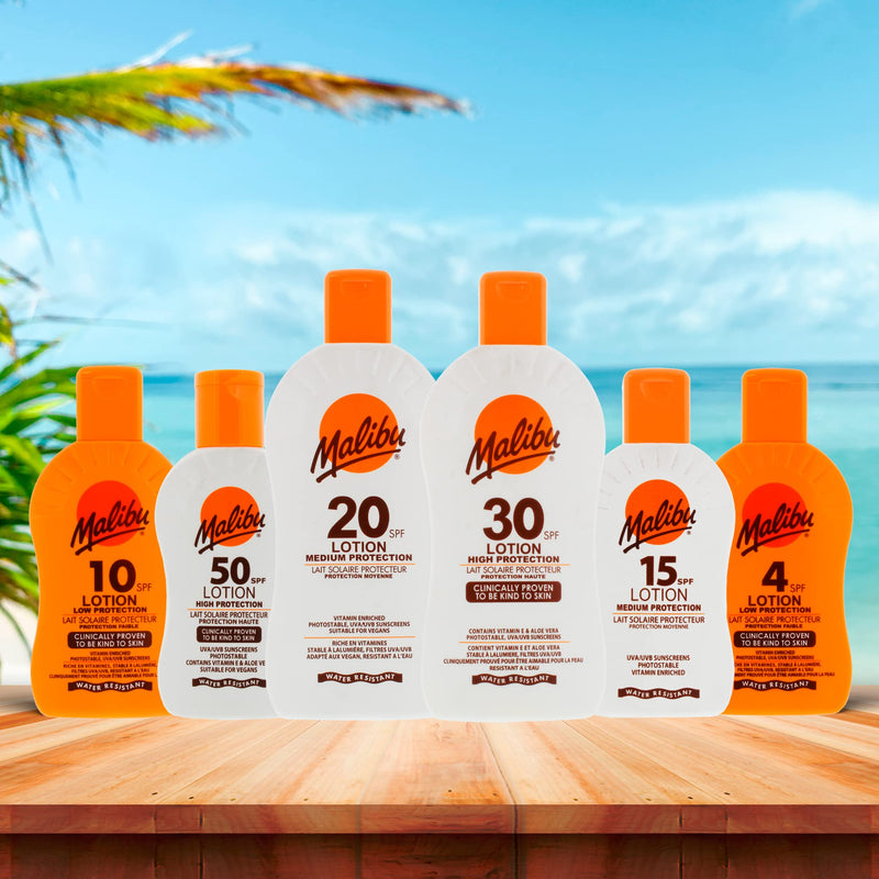 [Australia] - Malibu Sun SPF 20 Lotion, Medium Protection Sun Cream, Water Resistant, Vitamin Enriched, 100ml 
