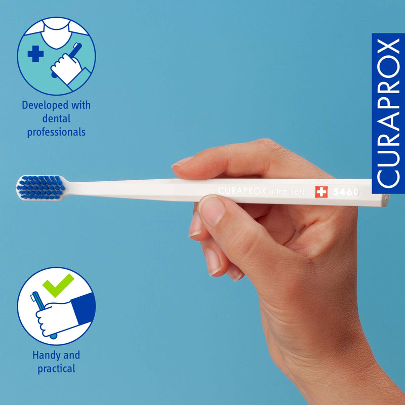 [Australia] - Curaprox Toothbrush - Ultra Soft Toothbrush for adults with 5460 CUREN® Filaments - Curaprox Manual Toothbrush 