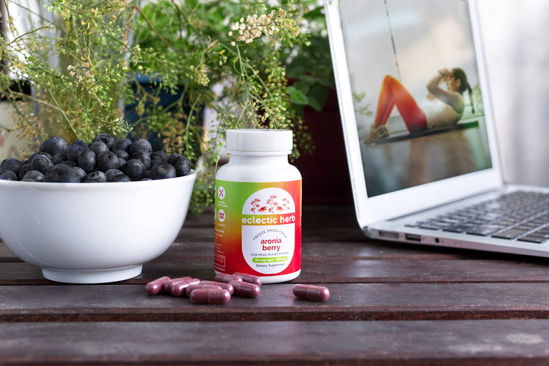 [Australia] - Eclectic Institute Raw Freeze-Dried Organic Aronia Berry Capsules | Supports Heart, Immune System, Digestive, and Urinary Tract Health | 90 CT 