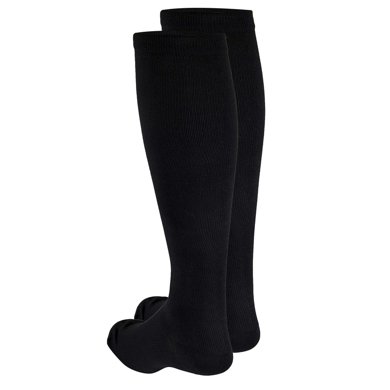 [Australia] - Truform Compression Socks, 20-30 mmHg, Men's Dress Socks, Knee High Over Calf Length, Black, Large,1944BL-L Large (Pack of 1) 