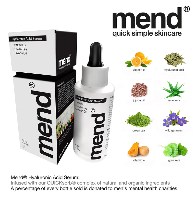 [Australia] - Hyaluronic Acid Serum with QUICKsorb For 5x Faster Results & Vitamin C & E, Vegan Registered & Certified Organic Anti Aging Women & Mens Skincare For Face, Huge 50ml Luxury Bottle & Gift Box 