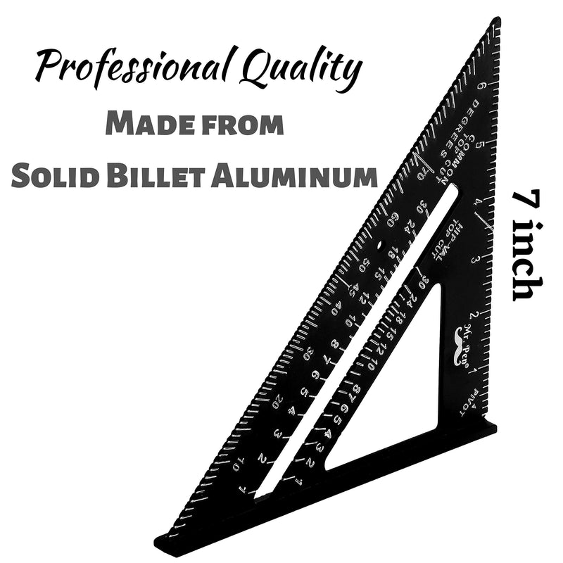[Australia] - Mr. Pen- Rafter Square, Metal Square, 7 Inch, Carpenters Square, Square Tool, Metal Square Ruler, Carpentry Squares, Woodworking Square, Square Angle Tool, Aluminum Rafter Square, Carpenter Square 