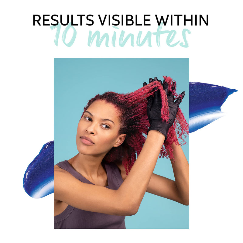 [Australia] - Wella Professional Color Fresh Mask | Temporary Colour Refresh Treatment | Semi-Permanent Hair Dye | Wash Out Colour Blue 