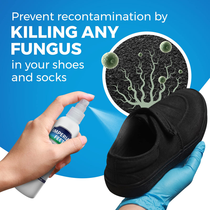 [Australia] - Shoe and Sock Spray for Fungal Nail Treatment | Athletes Foot & Anti Toe Nail Fungus Treatment | Ringworm Foot Care Shoe Freshener | 150 ML Imperial Feet 