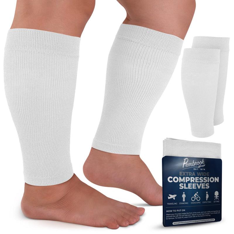 [Australia] - Pembrook Plus Size Compression Toeless Socks and Sleeves Bundle 