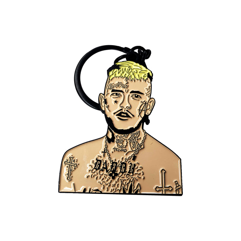 [Australia] - TripleHub Lil Peep Keychain Remembering Legendary Rapper Commemorative Gift for Lil Fans 