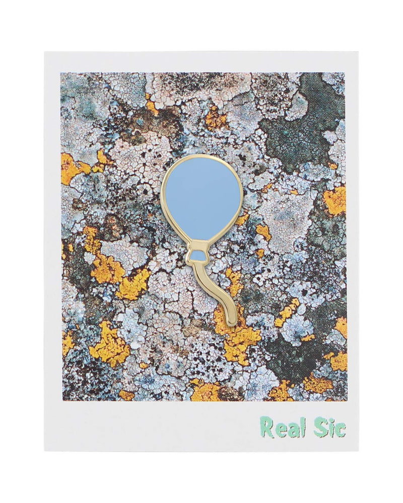[Australia] - REAL SIC Balloon Pin - Celebration, Bridal & Baby Shower, Enamel Pin/Party Favor in Variety of Colors - Lapel/Brooch Jewlery Balloon Pin with Real Gold Plating Baby Blue 
