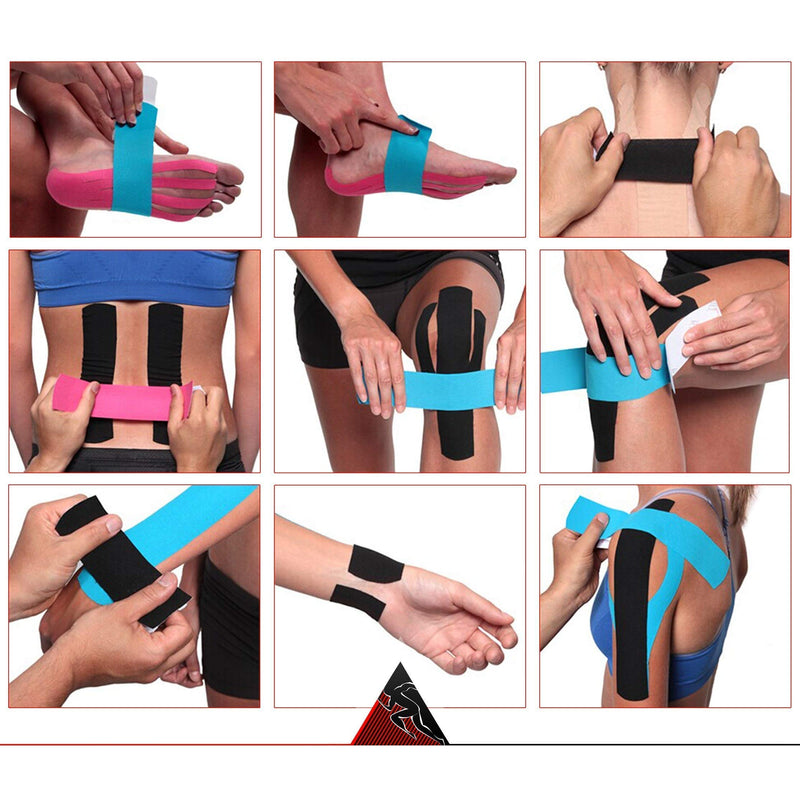 [Australia] - Starktape Kinesiology Tape - Professional 2 Pack Bulk Physio Rolls Sports Tapes for Sensitive Skin. K Physical Therapy Tape for Knee, Shoulder, Ankle, Wrist, Foot, Back Injury Muscle Pain aid - Beige 