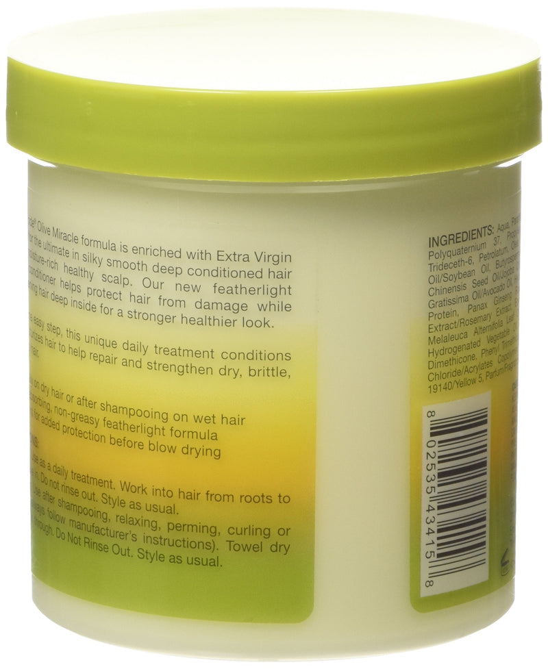[Australia] - African Pride Olive Miracle Anti-Breakage Leave-In Conditioner 425g/15oz Green 425 g (Pack of 1) 