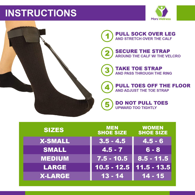 [Australia] - Plantar Fasciitis Stretch Night Sock - For Pain Relief from Plantar Fasciitis and Achilles Tendonitis - Black - XL X-Large (Pack of 1) 