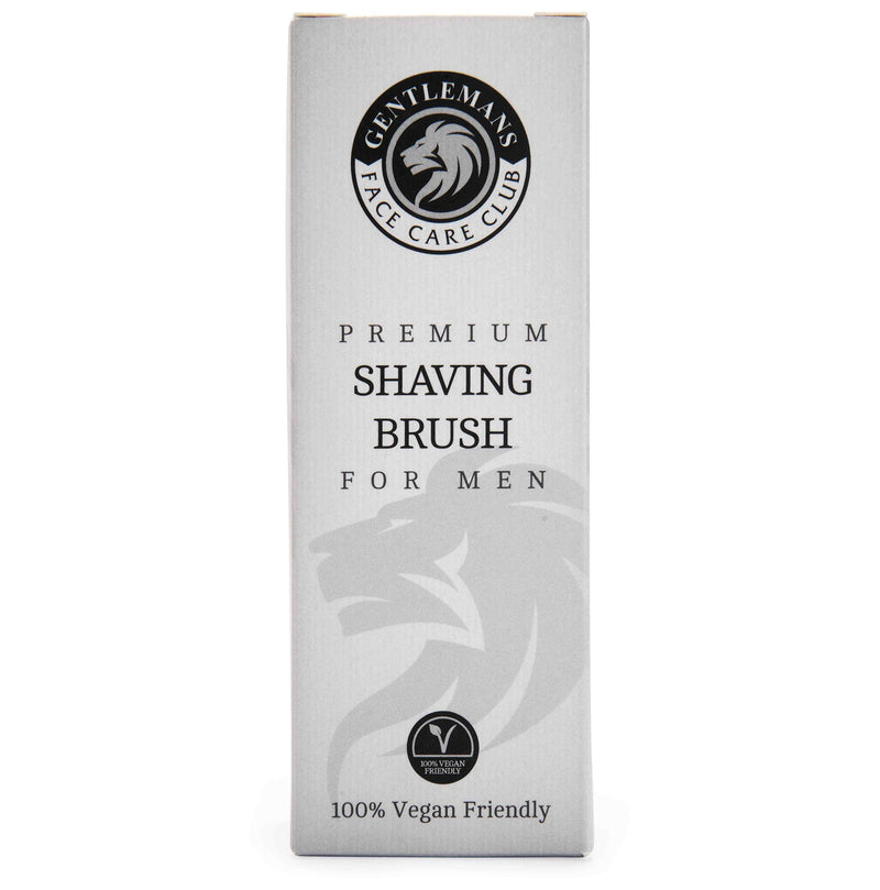 [Australia] - Vegan Friendly Shaving Brush - Gentleman’s Face Care Club Badger Friendly Shave Brush for Shaving Cream, Foam Or Soap No Bristle Loss Promise 
