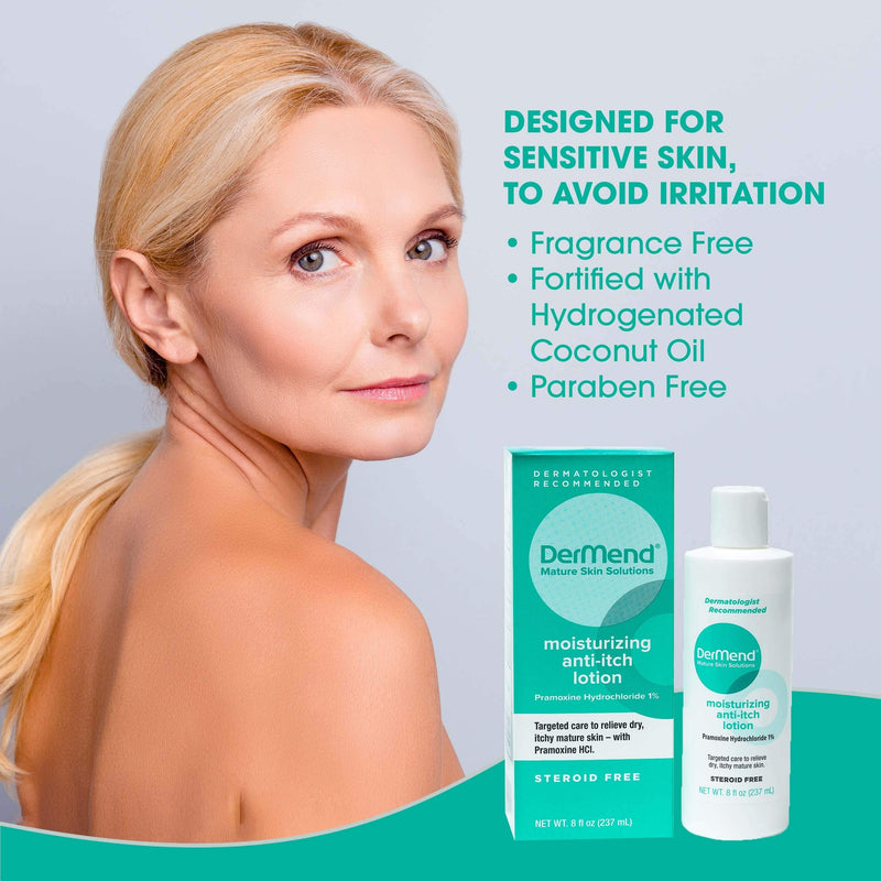[Australia] - DerMend Moisturizing Anti Itch Lotion Target Care for Dry, Itchy, Mature Skin 8 Ounces 