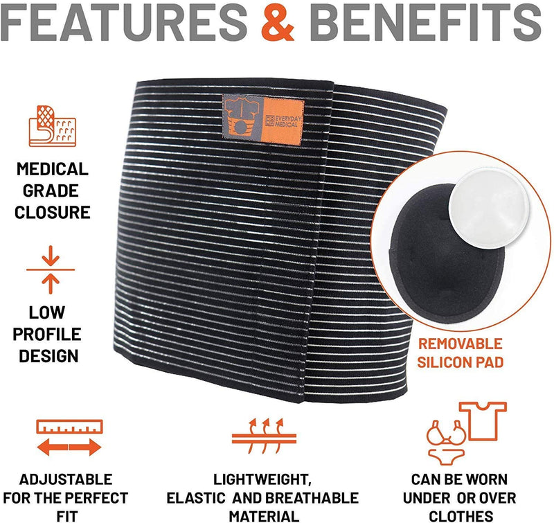 [Australia] - Plus Size Umbilical Hernia Support Belt I Pain and Discomfort Relief from Umbilical, Navel, Ventral and Incisional Hernias I Hernia Binder for Big Men and Large Women I XXXL/3XL 3X-Large (Pack of 1) 