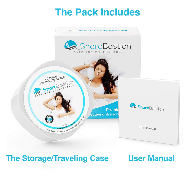 [Australia] - Anti Snoring Nose Vents by Snore Bastion -12 Nasal Cones - Nasal Dilator to Stop Snoring - Sinus Relief Cones - Medical Grade Silicone Snore Stopper - Easy to Use Snoring Solution 