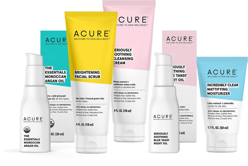[Australia] - ACURE Seriously Soothing Cleansing Cream | 100% Vegan | For Dry to Sensitive Skin | Peony Extract & Chamomille - Soothes , Hydrates & Cleanses | 4 Fl Oz 