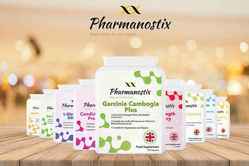 [Australia] - Garcinia Cambogia Plus with Added Chromium 1500 mg Daily Dosage- 90 Capsules -Super Strength All Natural Whole Fruit - Vegan Suitable- UK Manufactured by Pharmanostix 