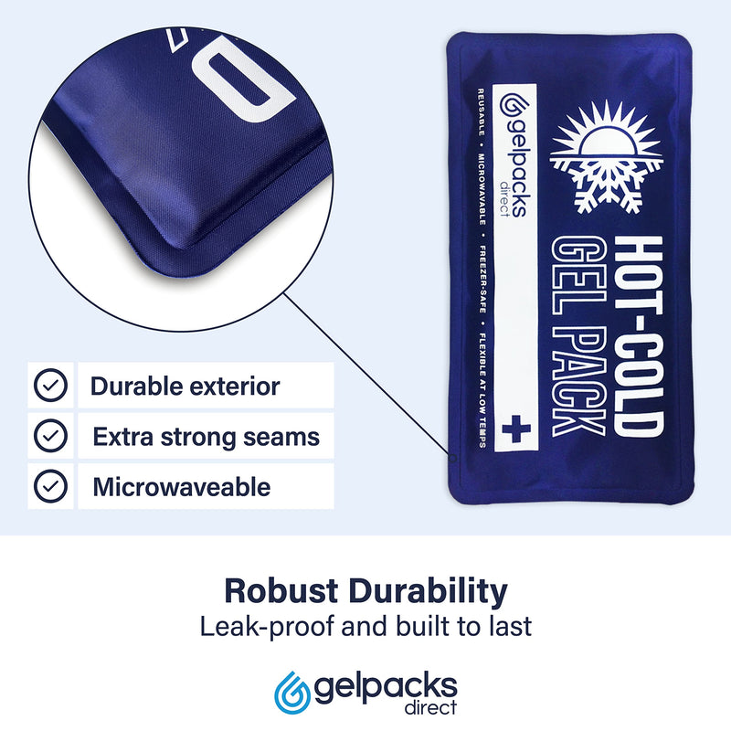 [Australia] - GelpacksDirect Gel Ice Pack for Sport Injury, Reusable Hot & Cold Compress Wrap, All Body Parts - Flexible from Freezer - First Aid Heat Pad for Knee, Ankle, Hip, Back Pain Relief - Faster Recovery 