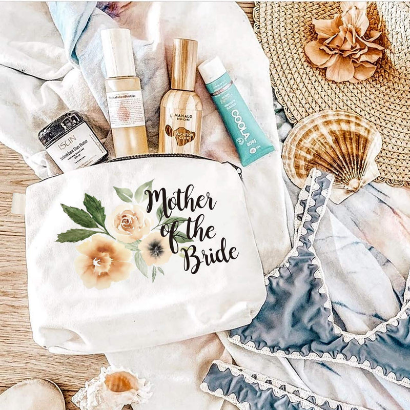 [Australia] - YouFangworkshop Mother of the Bride Wedding Makeup Bag, Gifts for Mother Bride Cosmetic Bag Travel Make Up Pouch, Mother Daughter Bride Gift 