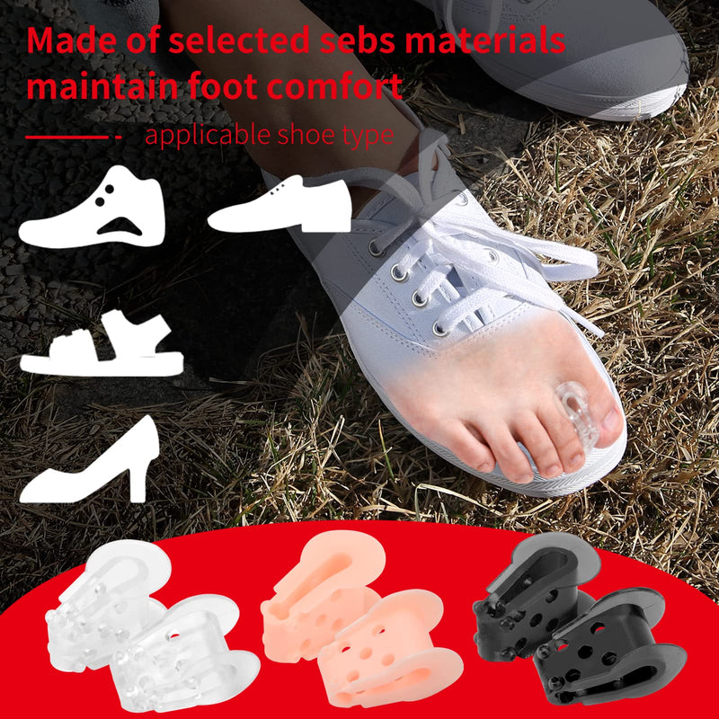 [Australia] - 12 Pack Toe Separators to Correct Bunions and Restore Toes to Their Original Shape Bunion Corrector for Big Toe(Bunion Corrector Toe Separator Toe Straightener Toe Spacers) Universal Size (3colors) 