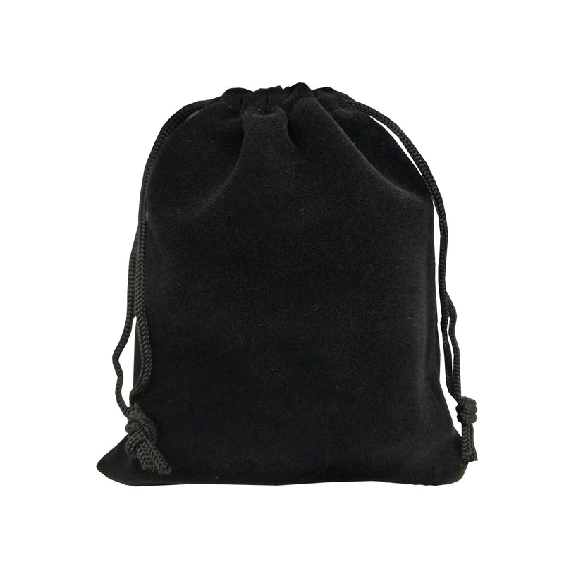 [Australia] - Ankirol 50pcs Velvet Drawstring Bags Jewelry Bags Pouches (Black, 4" X 4.7") Black 4" X 4.7" 