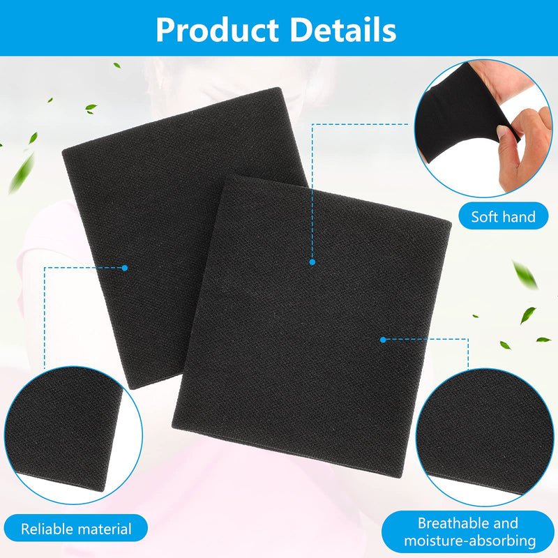 [Australia] - SATINIOR 2 Pairs Compression Wrist Sleeve Compression Wrist Brace Wrist Supports Wrist Wraps Elastic Wristbands for Men and Women Tennis, Tendonitis, Carpal Tunnel (Black, Medium) Black 