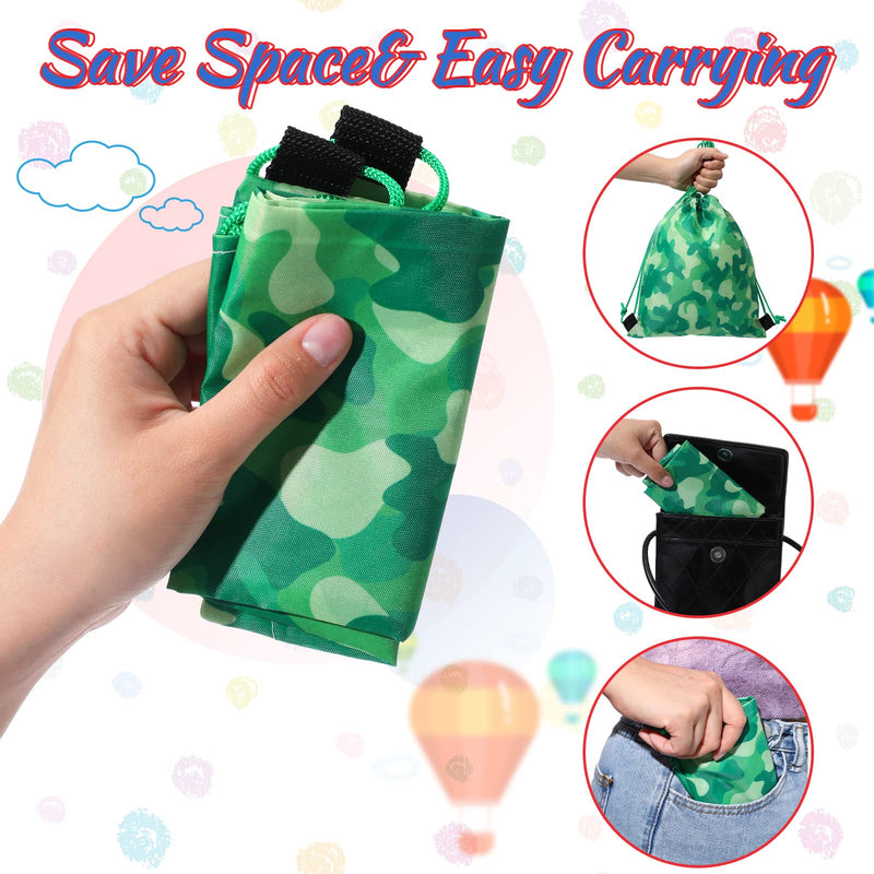 [Australia] - Weewooday 16 Pack Camouflage Drawstring Bags Party Favors for Kids Bag Colorful String Favor Small Cinch Loot and Goodie Candy Snacks Toy Storage Travel Camping Sport Backpack 