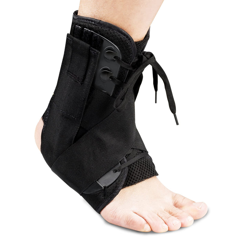 [Australia] - Lace Up Ankle Brace for Women, 2022 New Upgraded Ankle Stabilizer Brace with Adjustable Ankle Wrap, Ankle Support for Men, Sprained Ankle, Injury Recovery, Achilles Tendonitis (Small) Small 