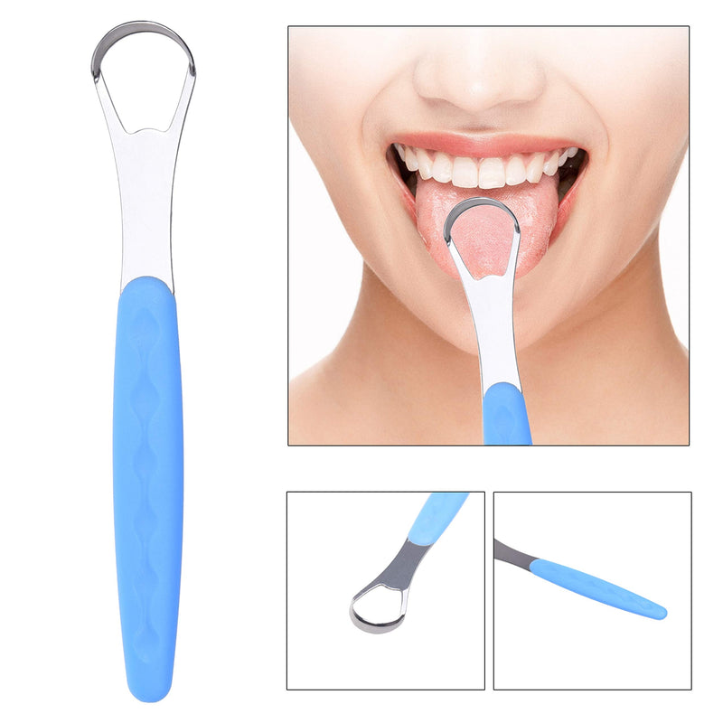 [Australia] - Kare & Kind 3X Tongue Scrapers - Steel Cleaners with a Lightweight Carry Case - for Home and Travel - Reduce Bad Breath, Remove Excess Food Particles 