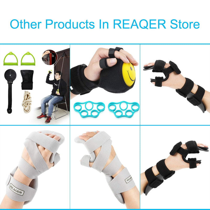 [Australia] - REAQER Stroke Resting Hand Splint Night Immobilizer Muscle Atrophy Rehabilitation For Hand, Wrist And Finger (Left) left 